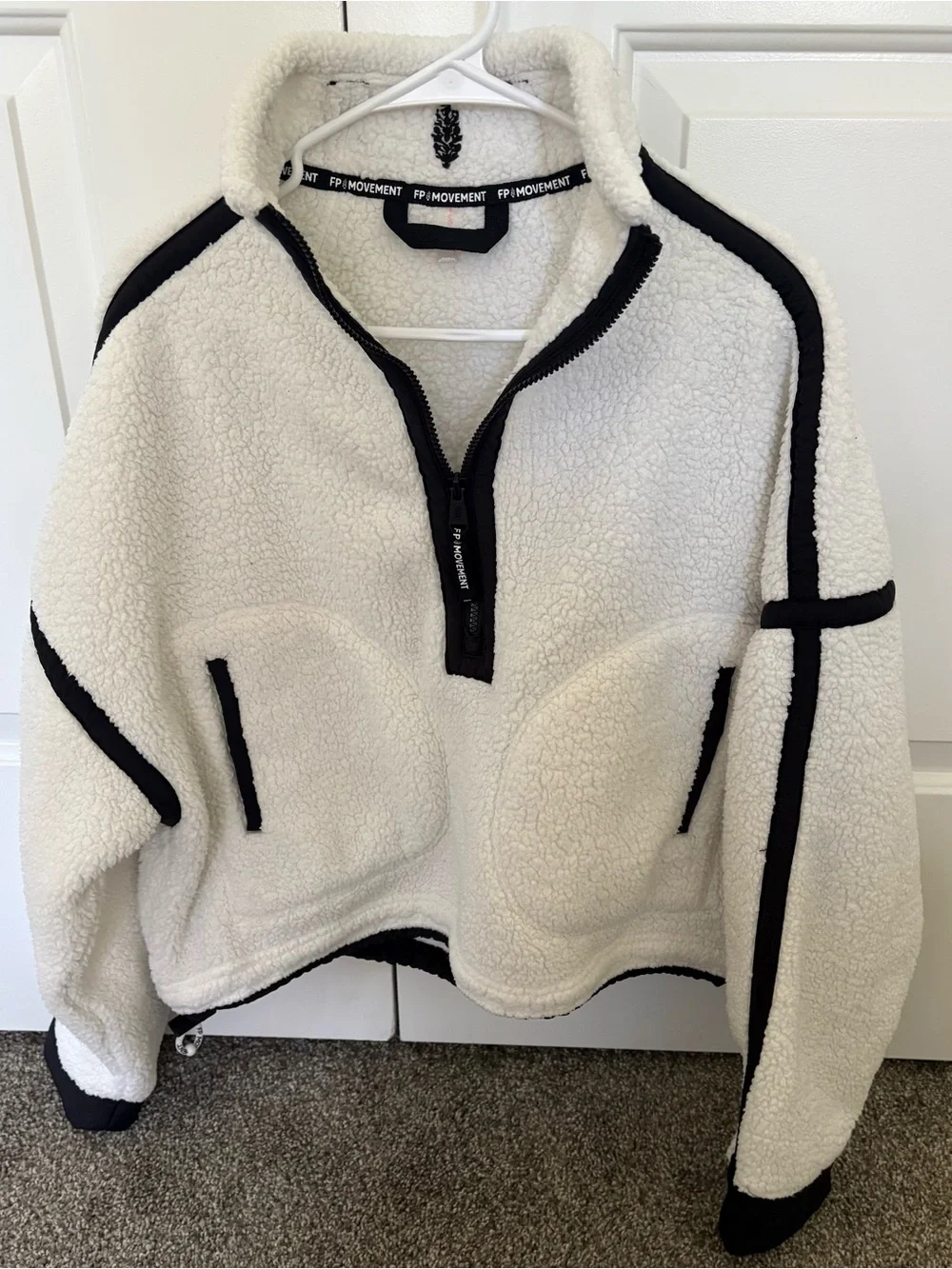 Free People FP Movement Mountain High Half Zip Fleece
White and Black Contrast - Picture 4 of 8